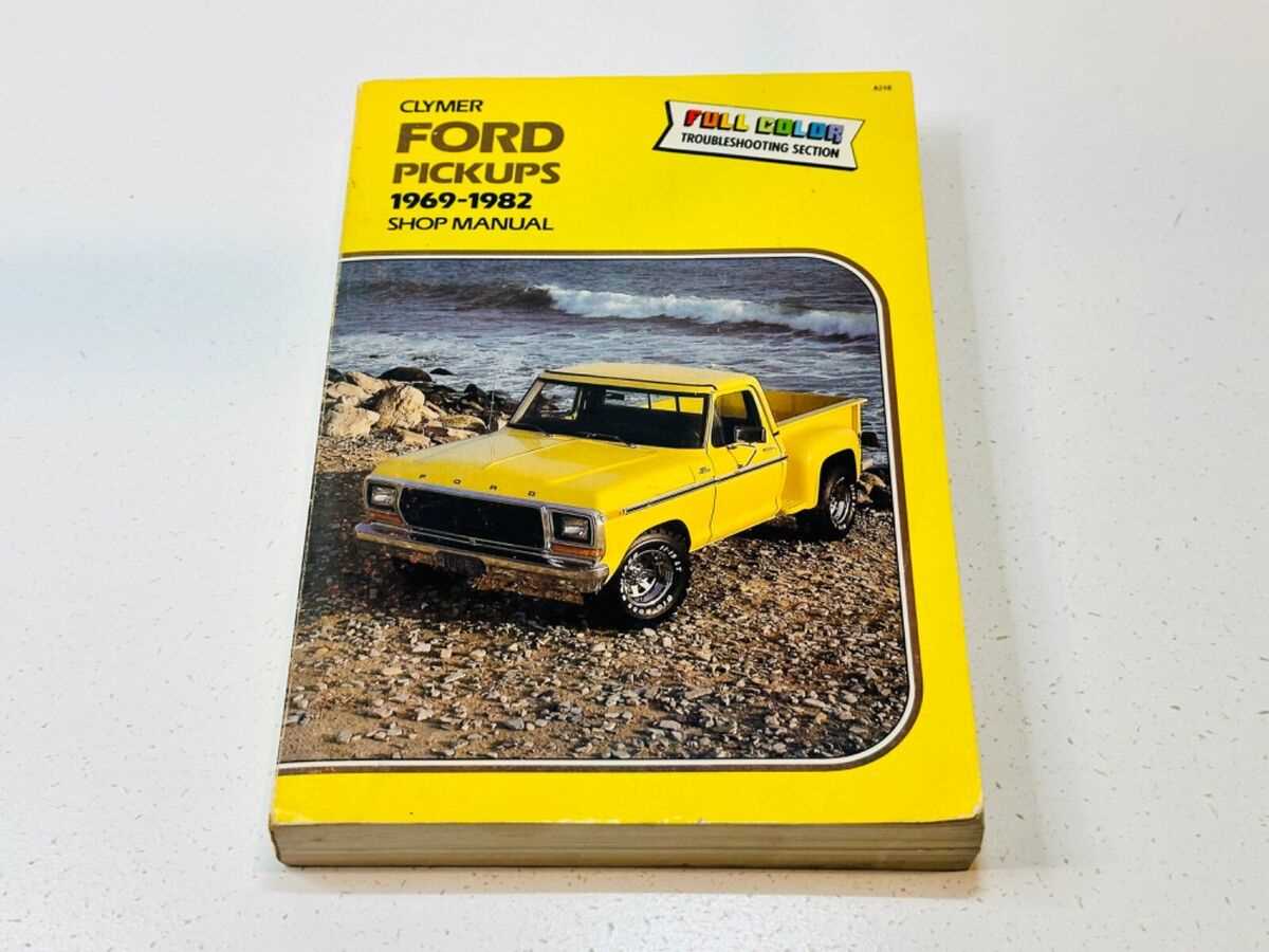 1969 ford f100 repair manual