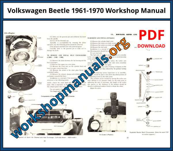 1969 vw beetle repair manual