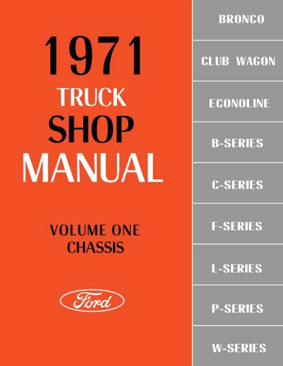 1971 ford f100 repair manual