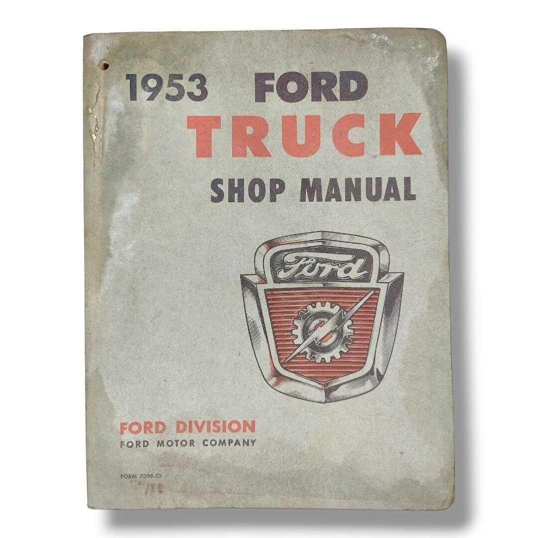 1971 ford f100 repair manual