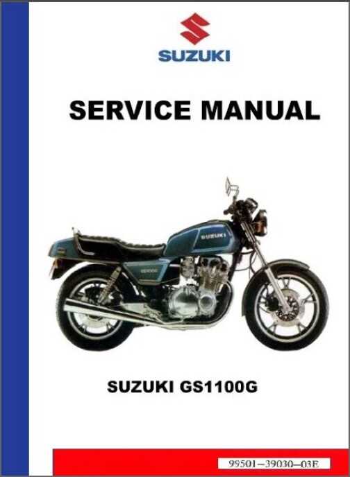 1982 suzuki gs1100e repair manual