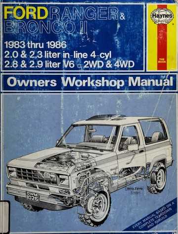 1983 ford ranger repair manual