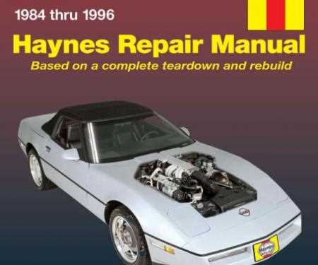 1984 corvette repair manual