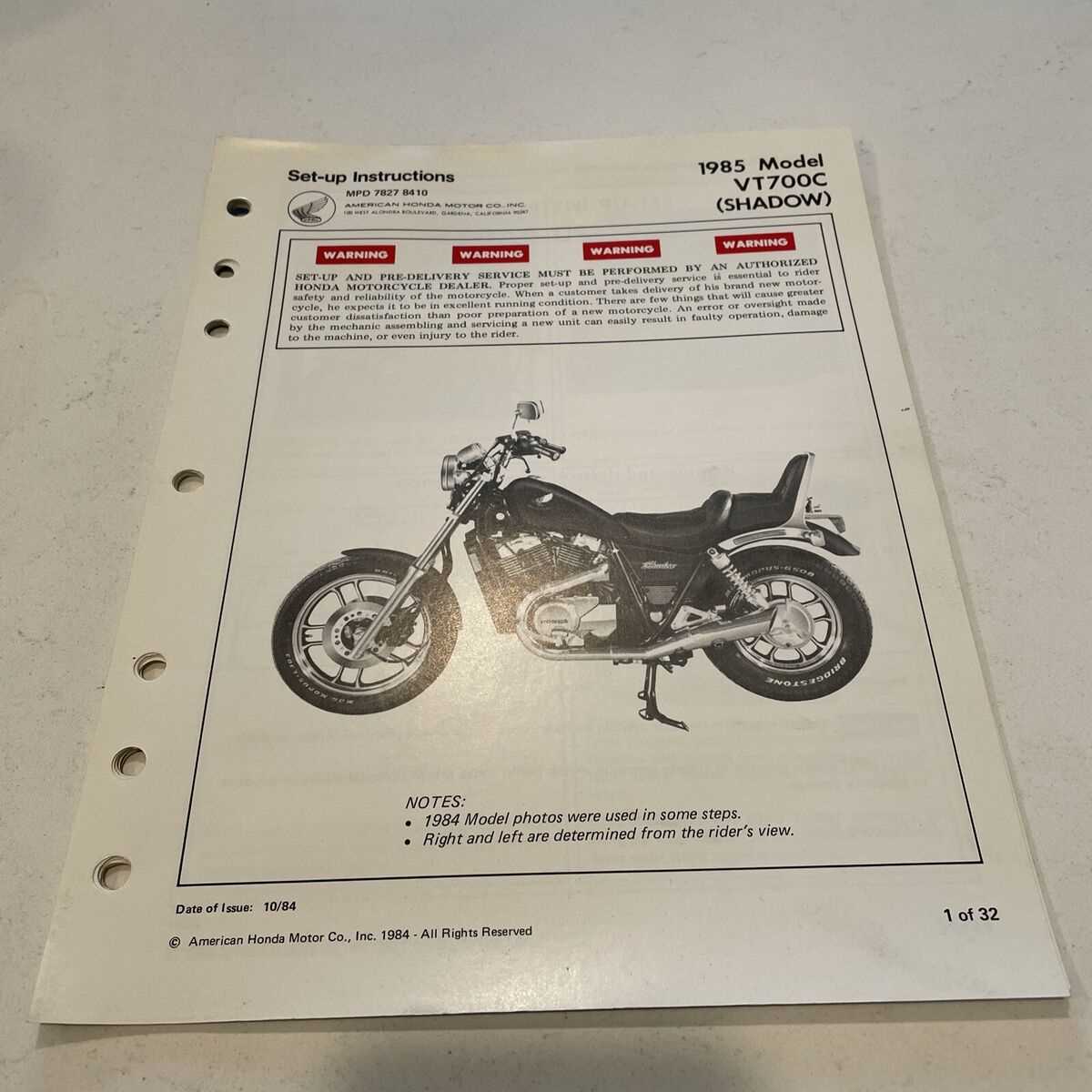 1985 honda shadow repair manual