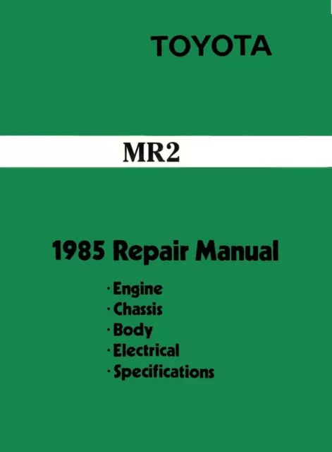 1985 toyota mr2 repair manual