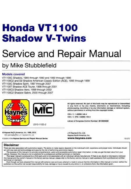 1985 honda shadow repair manual