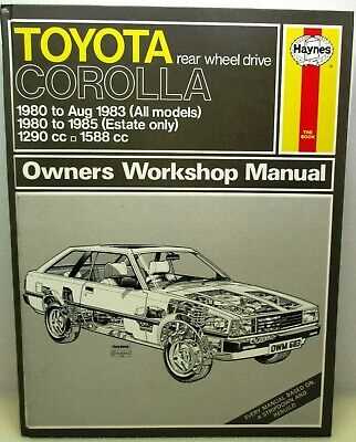 1985 toyota corolla repair manual