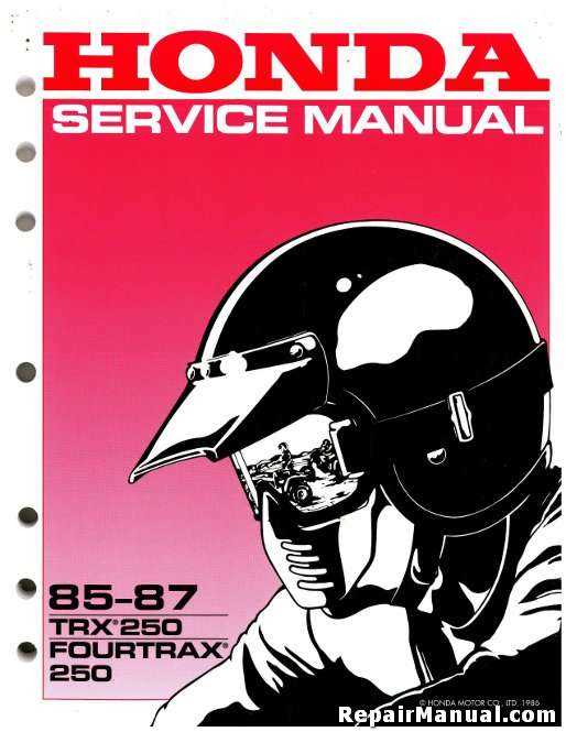 1986 honda 125 fourtrax repair manual