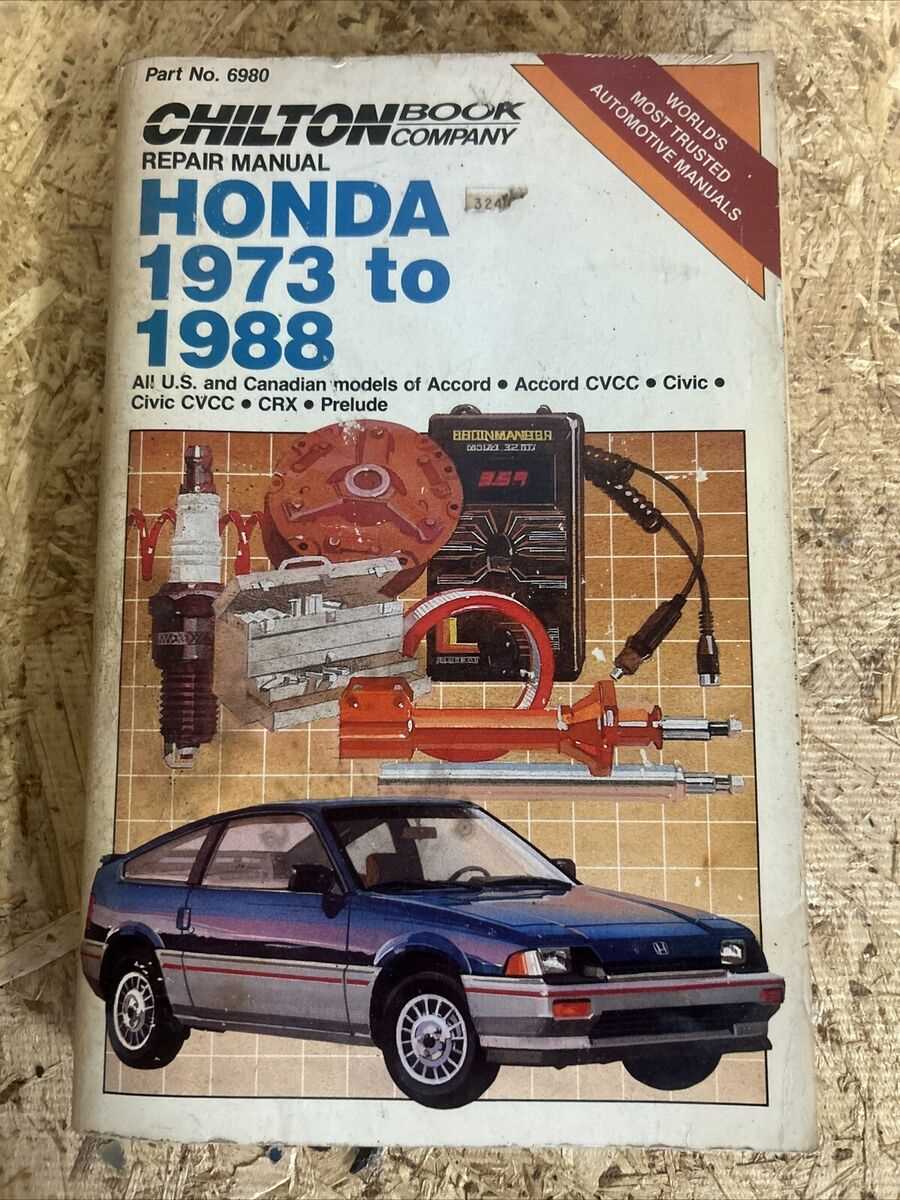 1986 honda accord repair manual