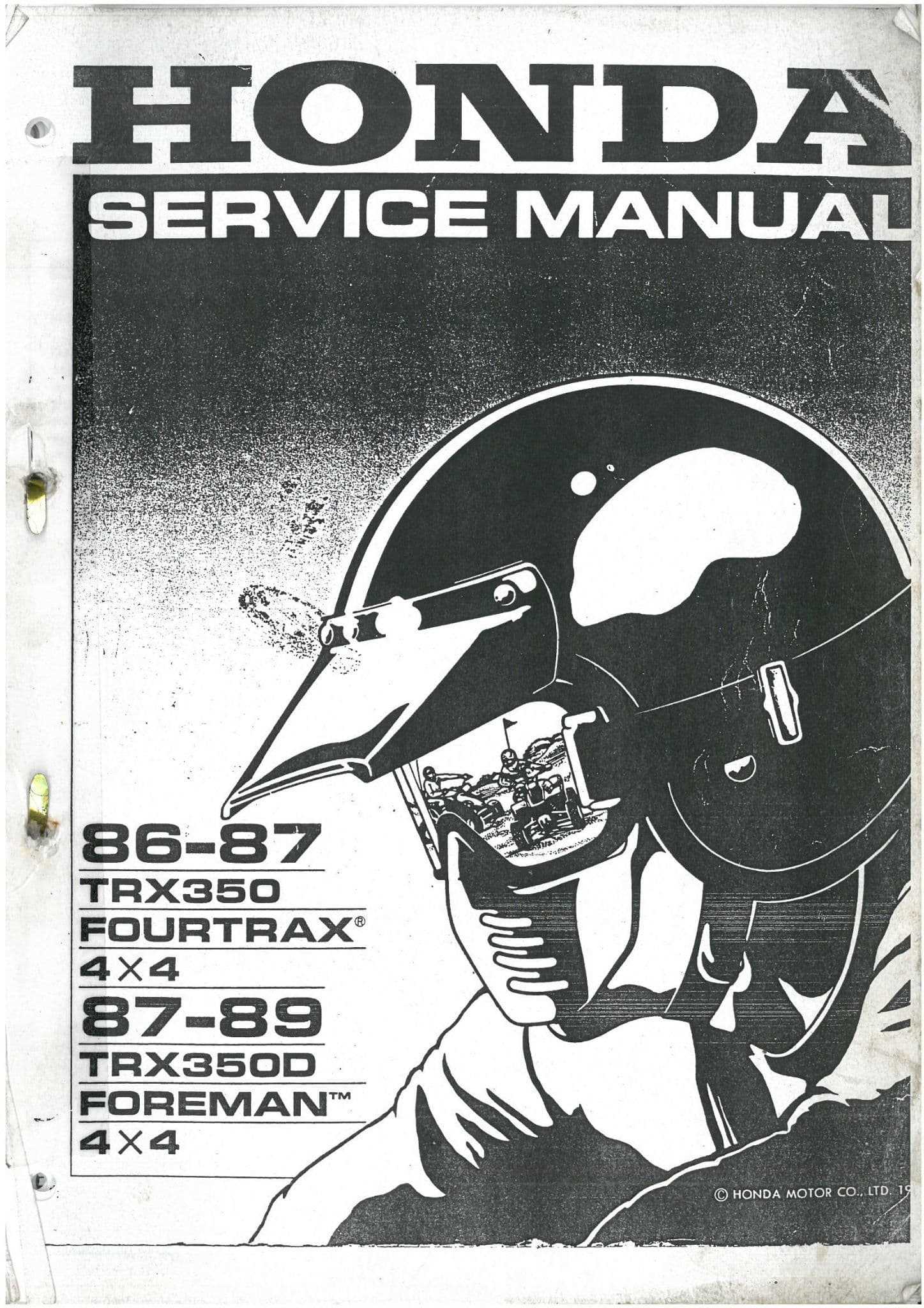 1986 honda trx200sx repair manual