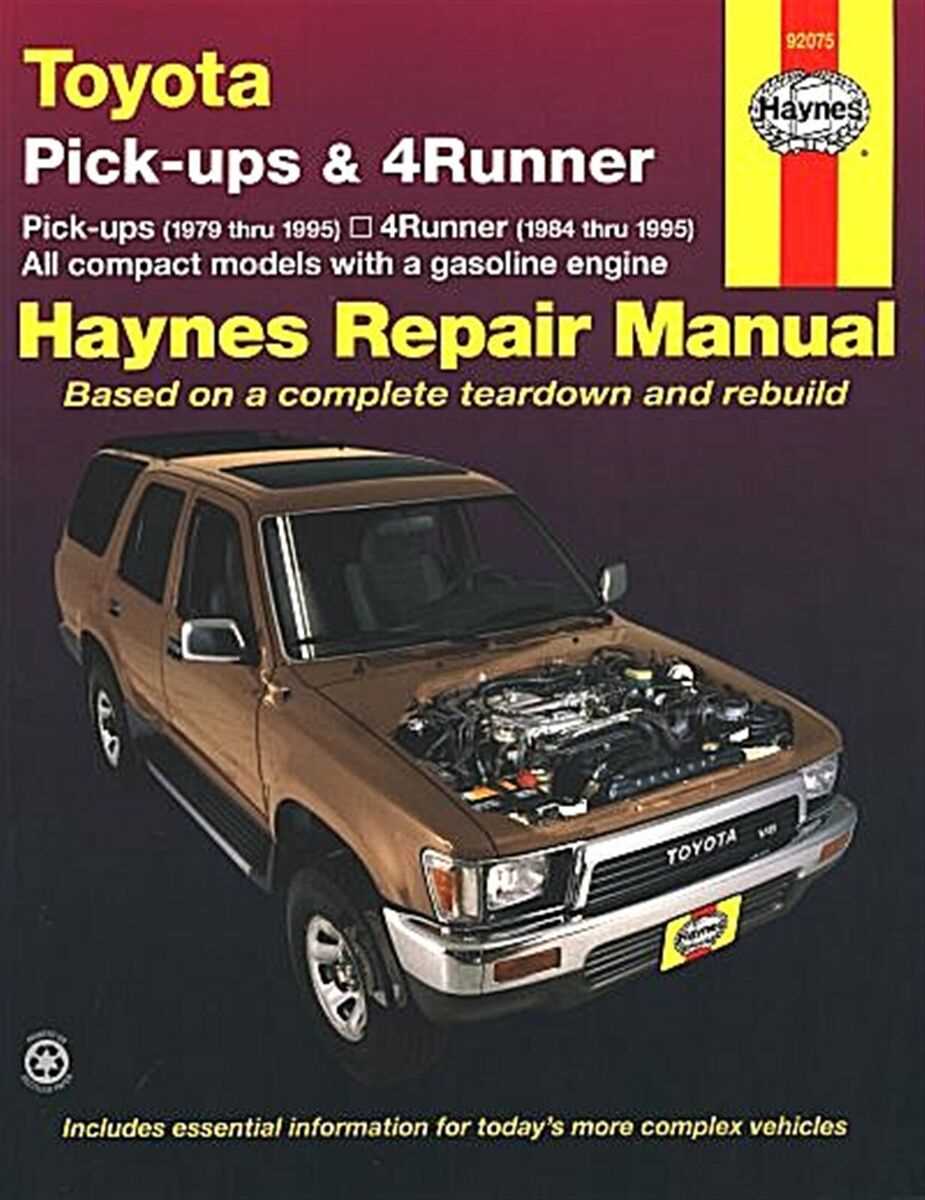 1986 toyota pickup repair manual