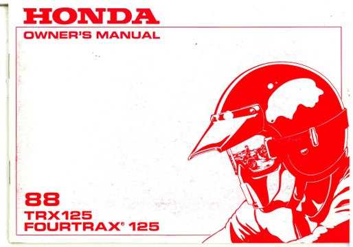 1986 honda 125 fourtrax repair manual