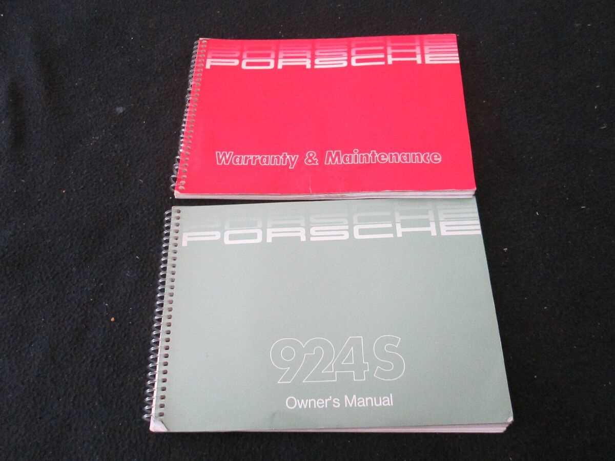 1987 porsche 924s repair manual