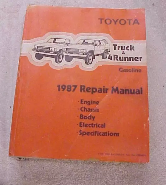 1987 toyota pickup repair manual