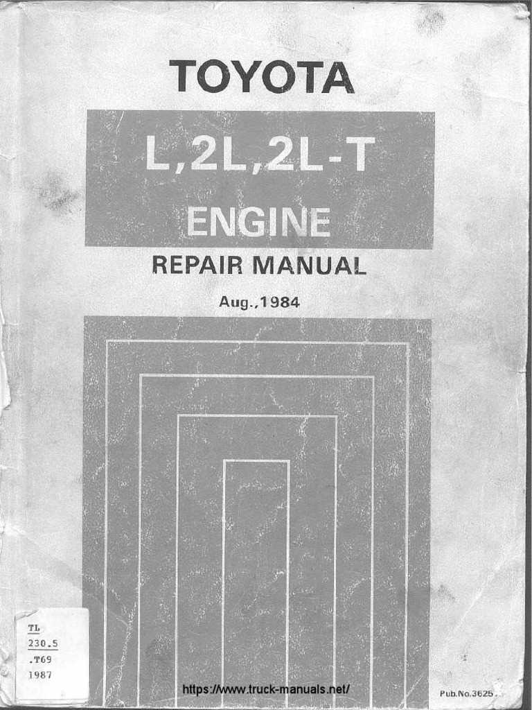 1987 toyota pickup repair manual