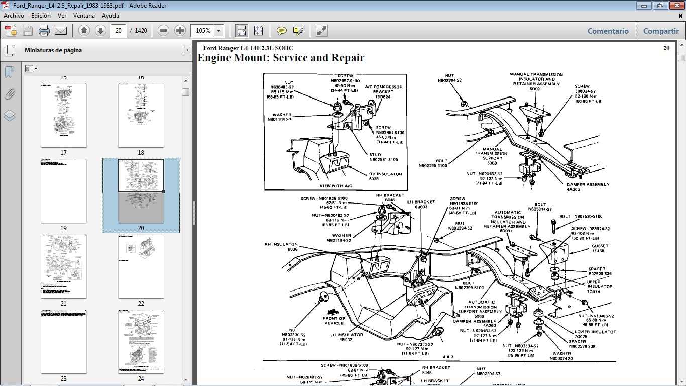 1988 ford ranger repair manual