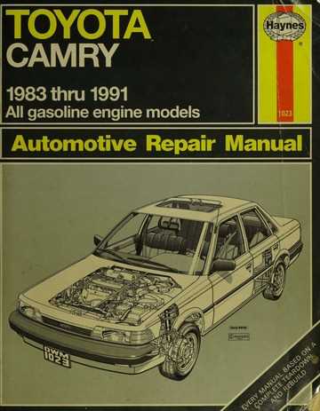 1988 toyota camry repair manual