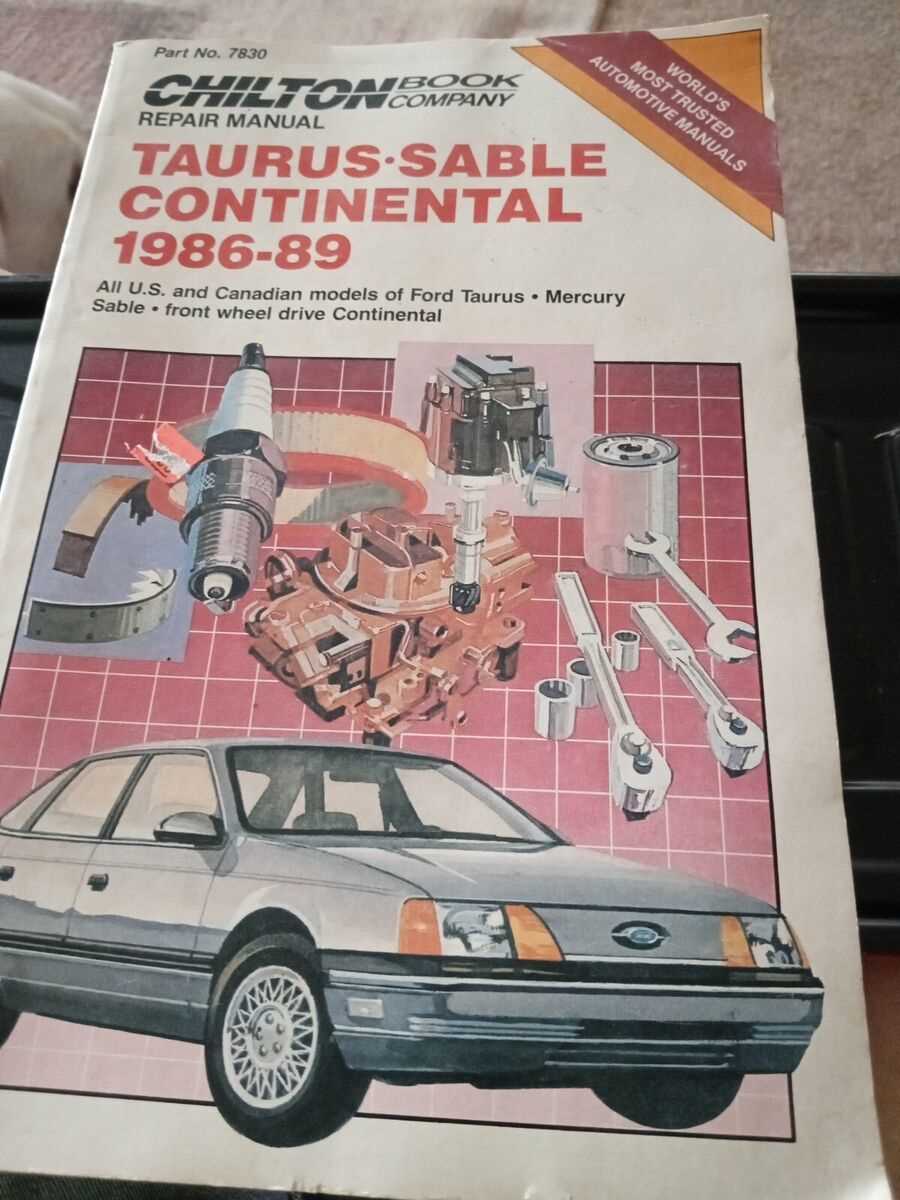 1989 ford taurus repair manual