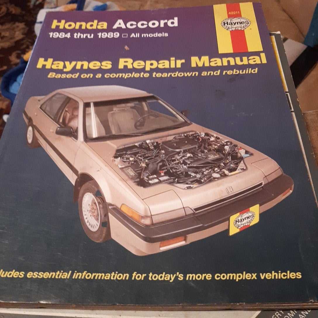 1989 honda accord repair manual