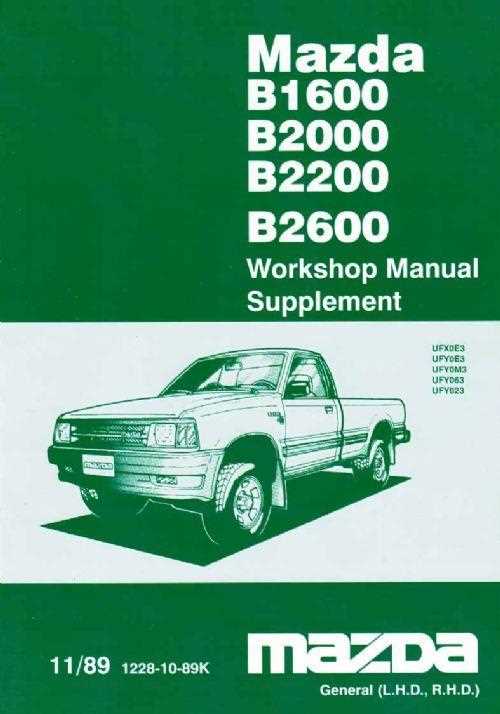 1989 mazda b2200 repair manual