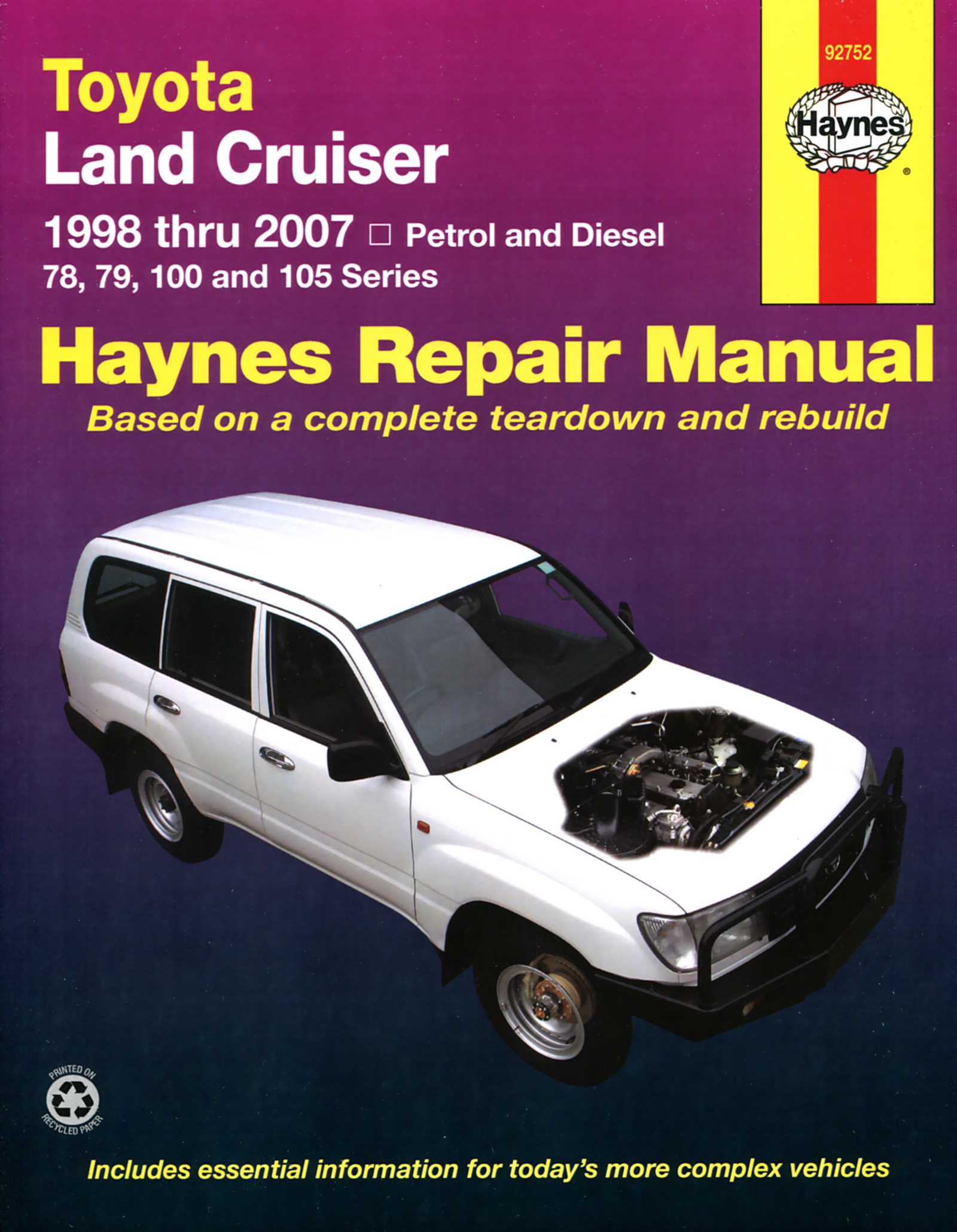 1989 toyota land cruiser repair manual