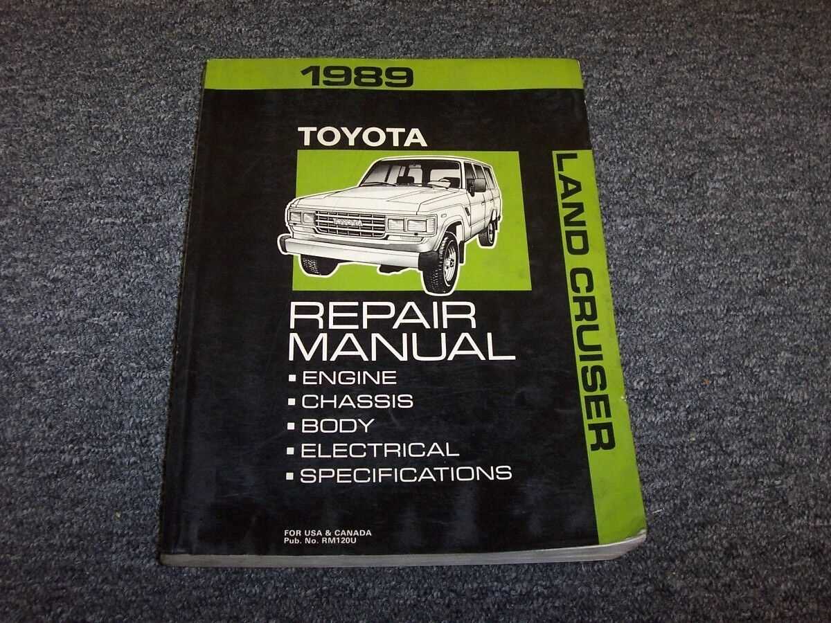 1989 toyota land cruiser repair manual