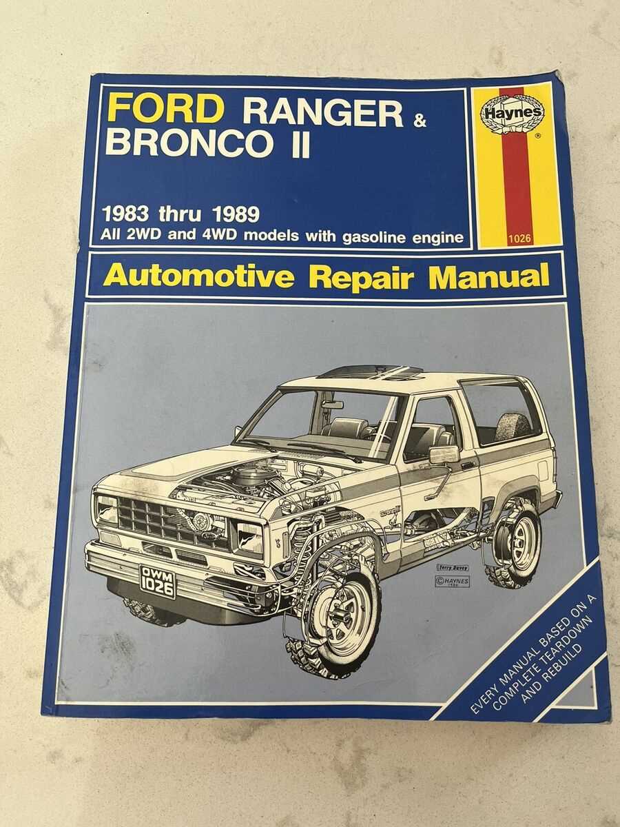 1989 ford bronco repair manual