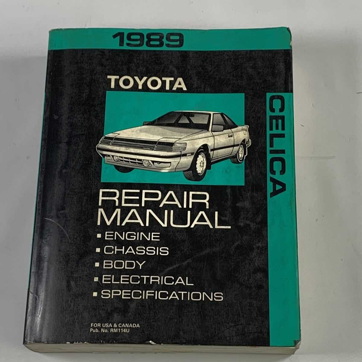 1989 toyota celica repair manual