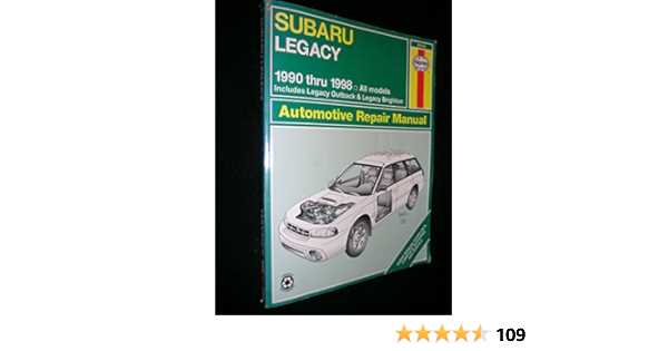 1990 subaru legacy repair manual