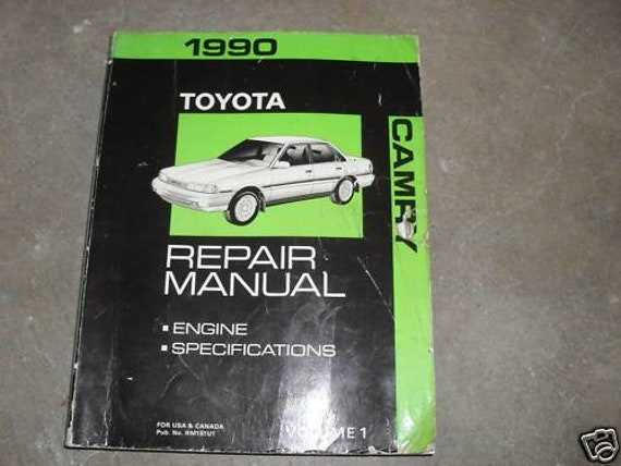 1990 toyota camry repair manual