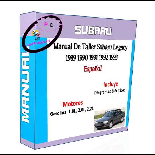 1991 subaru legacy repair manual