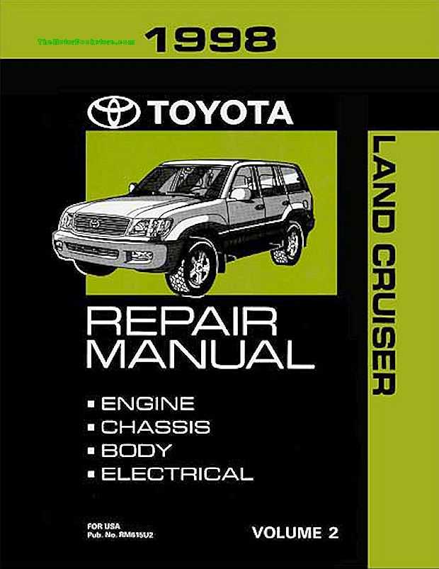 1991 toyota land cruiser repair manual