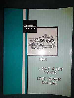 1991 gmc sierra repair manual