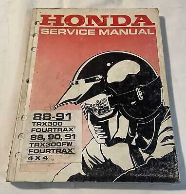 1991 honda fourtrax 300 repair manual