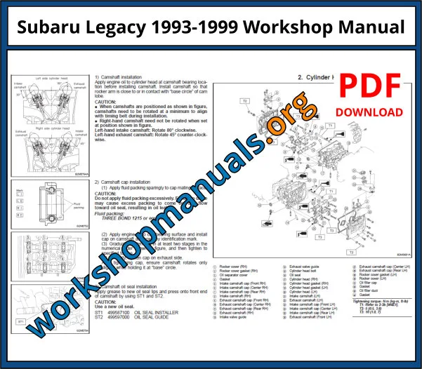 1991 subaru legacy repair manual