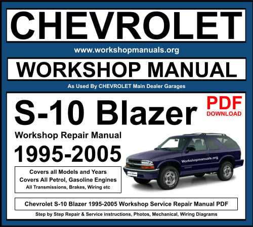 1992 chevy s10 repair manual