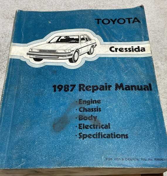 1992 toyota cressida repair manual