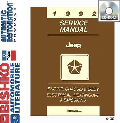 1992 jeep cherokee repair manual