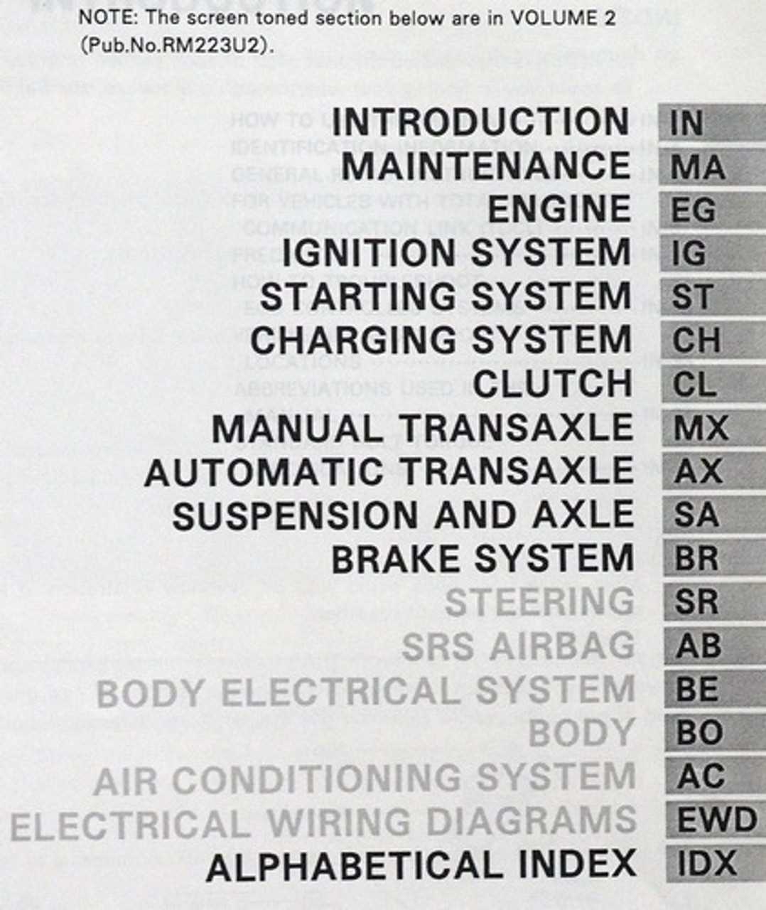 1992 lexus es300 repair manual