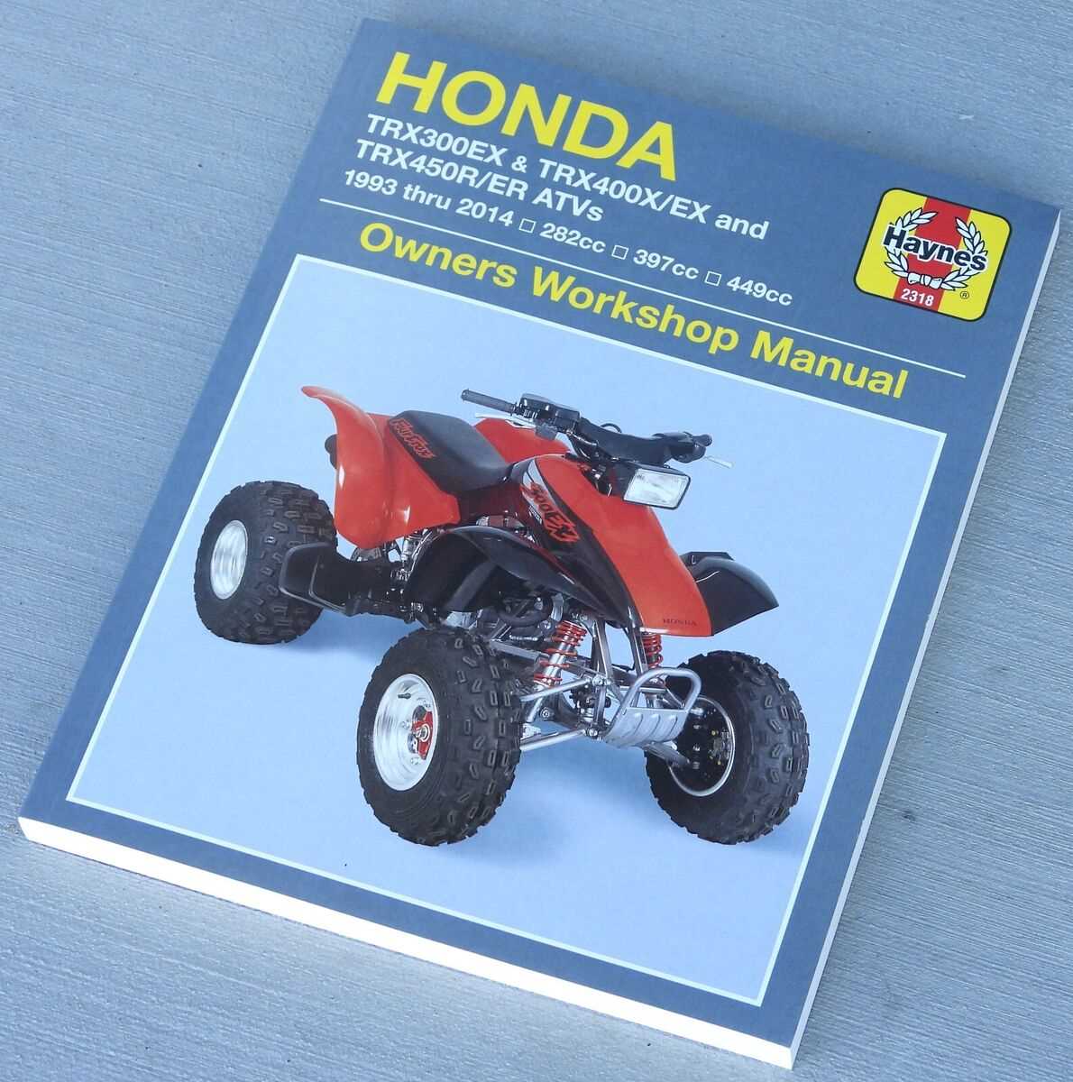 1993 honda fourtrax 300 repair manual