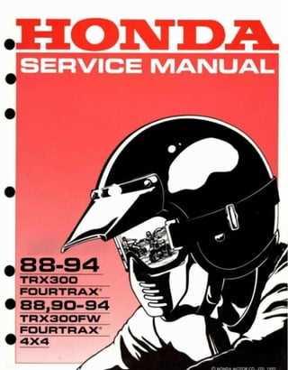 1993 honda fourtrax 300 repair manual