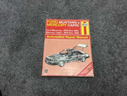 1993 mercury capri repair manual