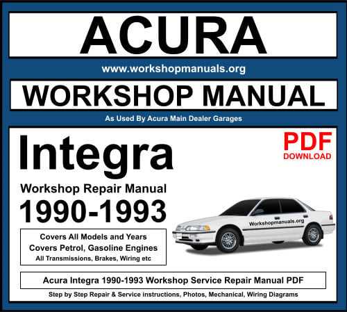 1993 acura integra repair manual