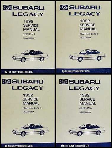 1993 subaru legacy repair manual