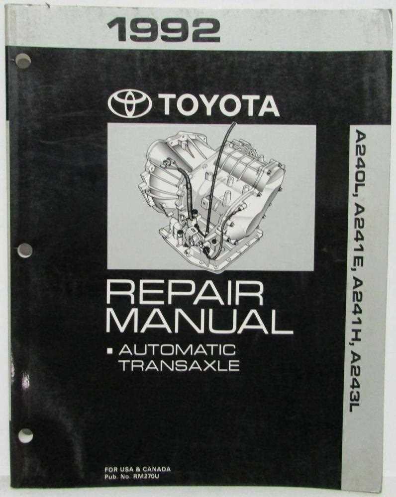 1993 toyota corolla repair manual