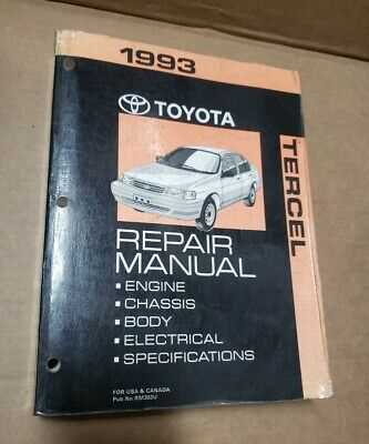 1993 toyota tercel repair manual