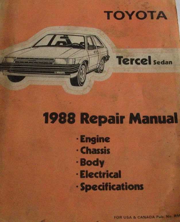 1993 toyota tercel repair manual