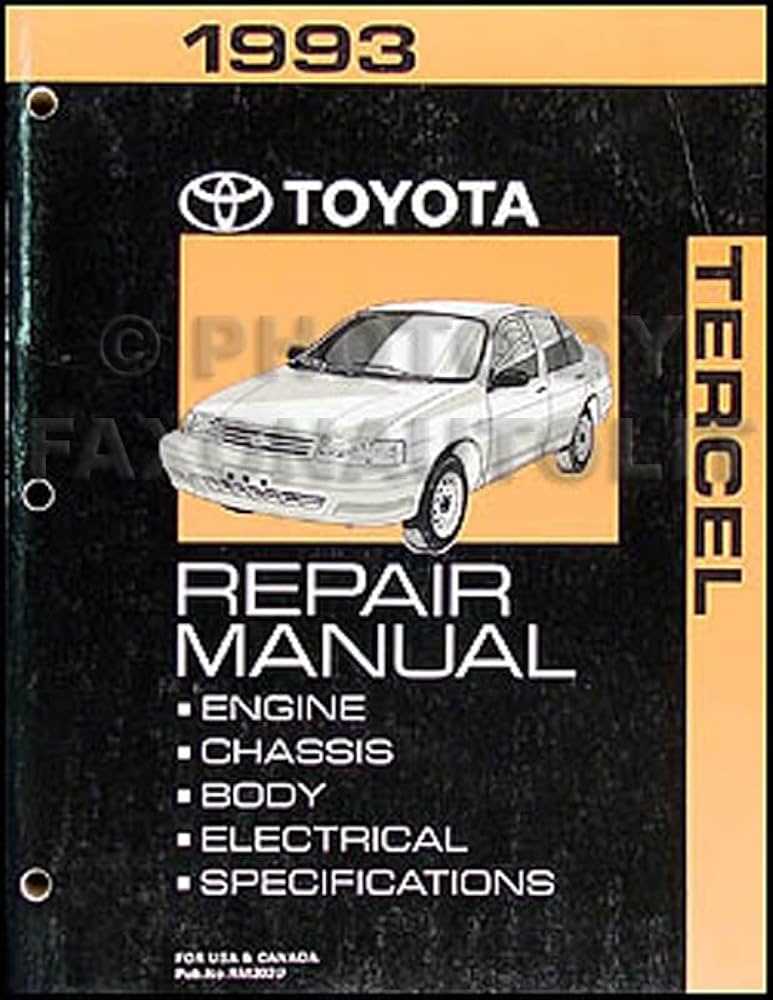 1993 toyota tercel repair manual