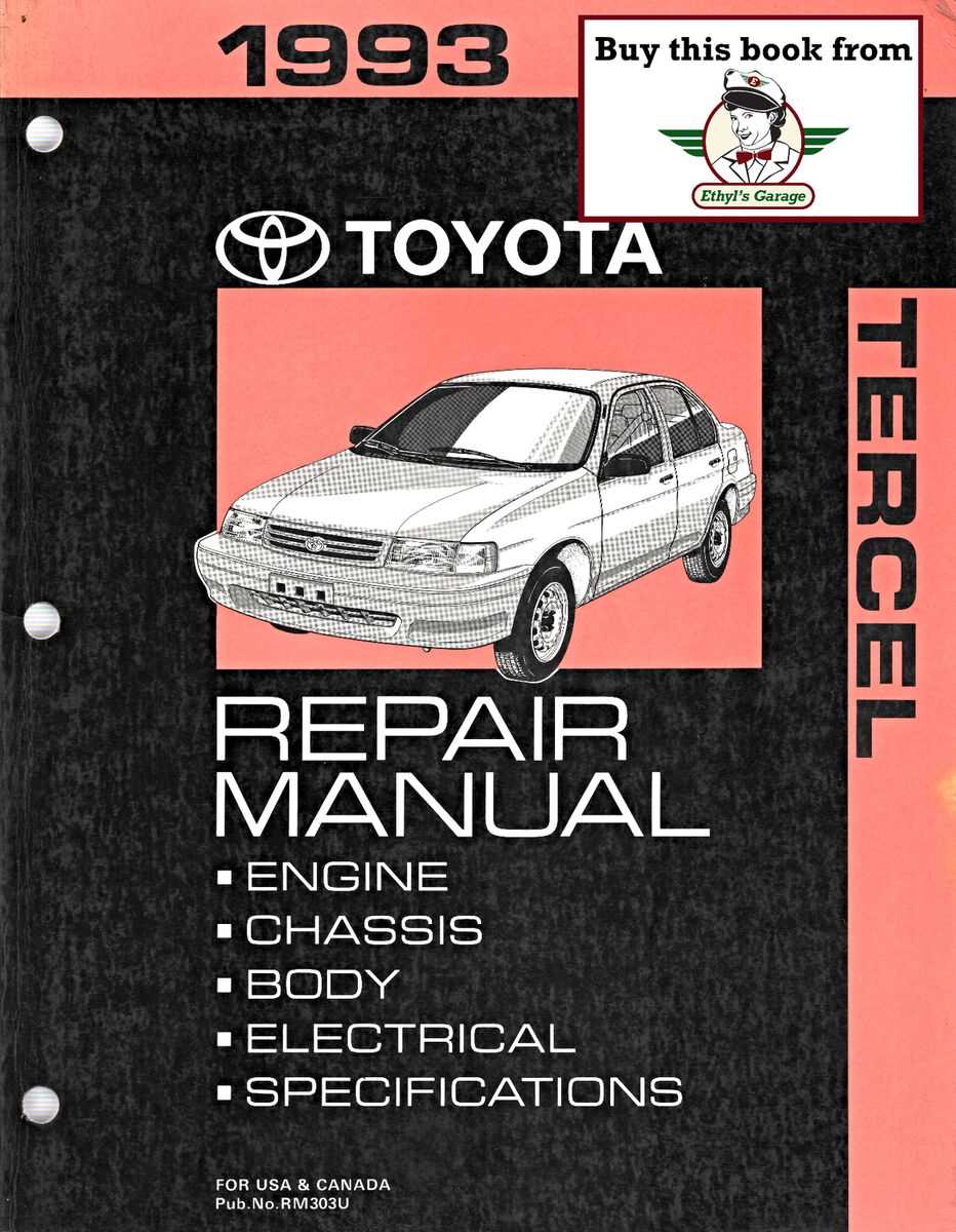 1993 toyota tercel repair manual