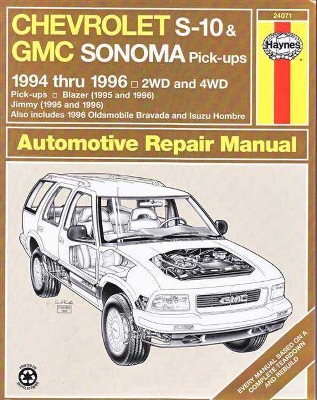 1994 chevy s10 repair manual